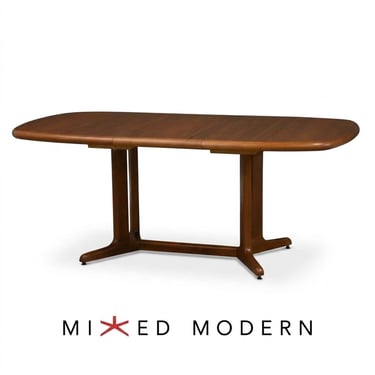 Refinished 72” Danish Modern Teak Dining Table 