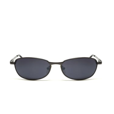 Vintage Late 1990s Black Wire Frame Thin Shape Sunglasses 
