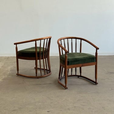 Bentwood Barrel Chairs - Pair 