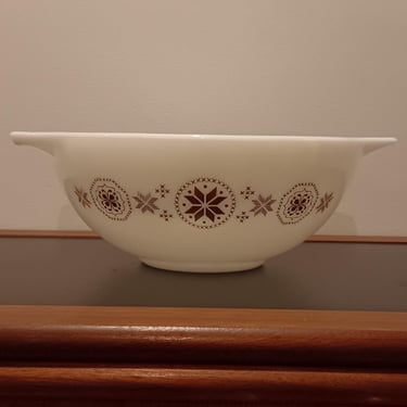 Vintage Pyrex Town & Country 444 Cinderella Mixing Bowl 4 Qt, Retro 1960s Mid Century Kitchen Made in USA 