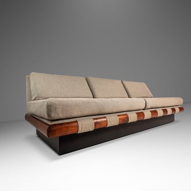 Rare Mid-Century Modern Armless Three Seat Platform Sofa / Daybed by Adrian Pearsall for Craft Associates, USA, c. 1960s 