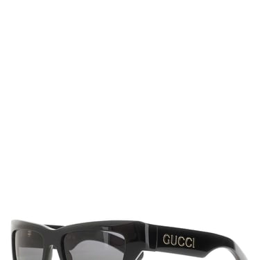 Gucci Men Black Acetate Sunglasses