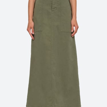 Taliana Military Skirt - Army