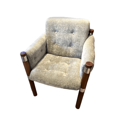 S/2 Vintage MCM Reupholstered Chromcraft Chairs