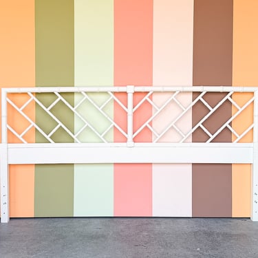 Chippendale Faux Bamboo King Headboard