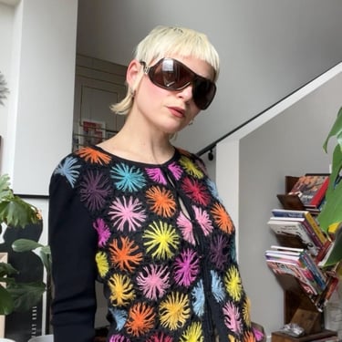 VTG 90s Mohair Patchwork Cardigan 