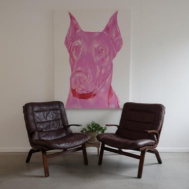 Vintge Danish Lounge Chairs 