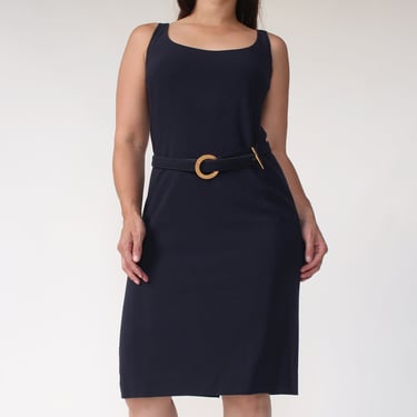 90s Ralph Lauren Black Label Tailored Wool Dress
