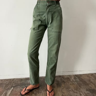 Green Cotton Military Pants 26w/29w