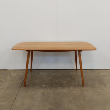 Vintage Ercol Mid Century Modern Plank Dining Table 