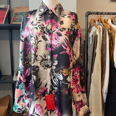 Roberto Cavalli Printed Silk Blouse