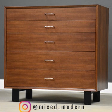 Refinished George Nelson for Herman Miller Tall Dresser 