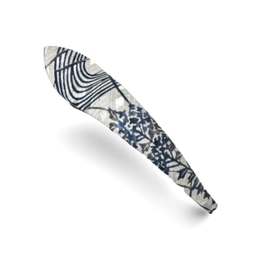 Blue Hair Claw, Hair clip, alligator clip, Satomi Clip, Kimono silk, Japanese hair clip, kimono print , crocodile hair Clip, hair claw 