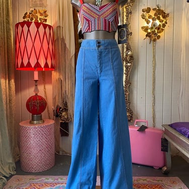 vintage 1970s high waist jeans, brittania, 70s denim, high waist wide leg, m 29w 