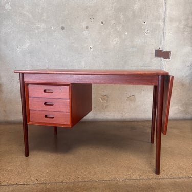 Drop Leaf Desk By Erik Buch For Oddense Makinsnedken AS - 1960's