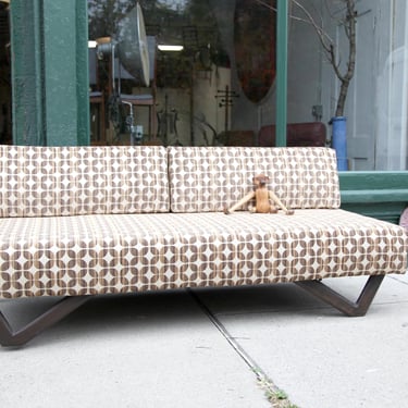 Vintage MCM 70's sofa / daybed with new upholstery | Free delivery only in NYC and Hudson Valley areas 