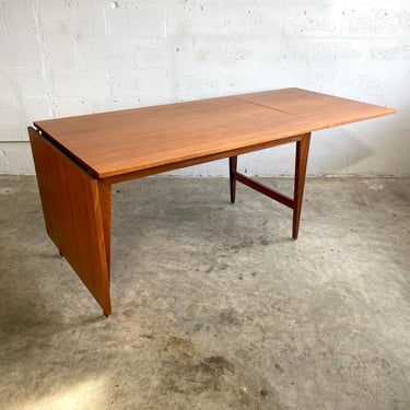 Poul Cadovius Cado Danish Mid Century Modern Teak Dining Table Expandable Drop Leaf 