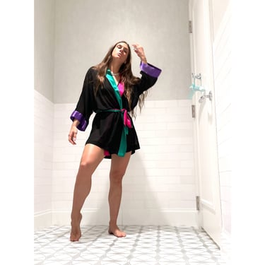 vintage sheer robe 90s lingerie 