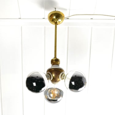 Rare Art Deco ceiling light + LED mirror head light bulb, ceiling lamp, 1930s pendant light, vintage design 