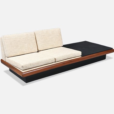 Adrian Pearsall Platform Sofa w\/ Slate Stone Side Table for Craft Associates
