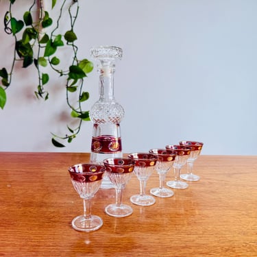 Classic 1960s Italian Decanter Set - Striking Mid Century Hosting Decor 