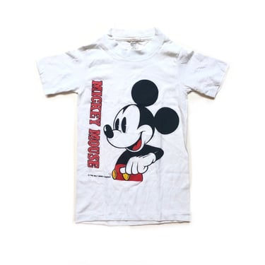 Vintage 70&rsquo;s KIDS Mickey Mouse Graphic T-Shirt Sz S(6-8) 
