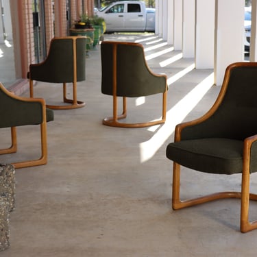 Rare Vladimir Kagan Arm Chairs c. 1970s (sold in pairs)