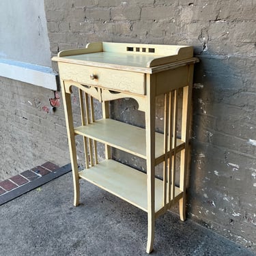 Cream Painted Solid Pine Tall Table