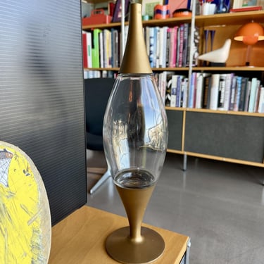 Vintage 1957 Raymond Loewy Old Forester Glass Plastic Sputnik Rocket Bourbon Decanter Space Age 