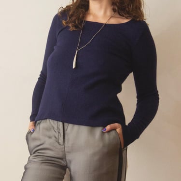 1970s Halston Cashmere A-Line Sweater 