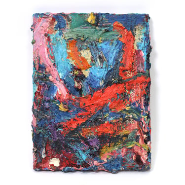 Heavy Impasto Modernist Colorful Oil Painting