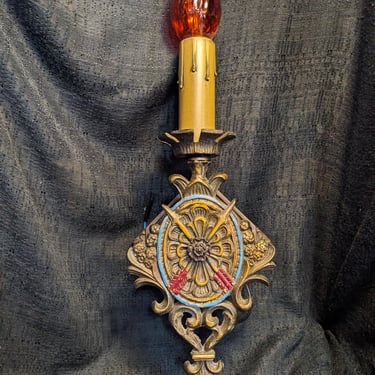 Antique Iron Tudor Style Sconce