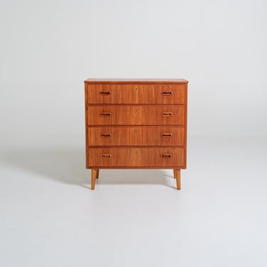 Vintage Swedish Teak Chest of Drawers, 1960s – Mid-Century Scandinavian Dresser 
