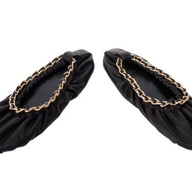Ulla Johnson Leather & Chain Ballet Flats
