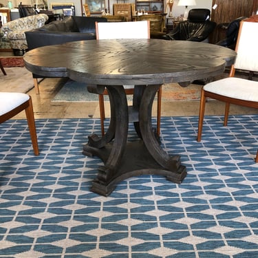 Cerused Oak Trefoil Dining Table