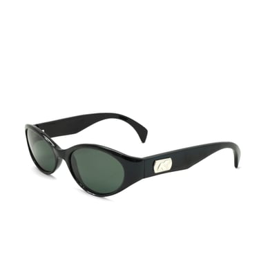 Classic Vintage 90s Black Oval Frame Sunglasses 