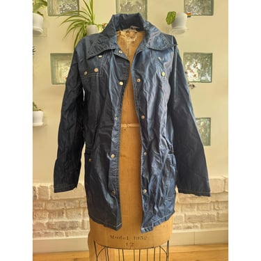 Navy Blue Jean Windbreaker 