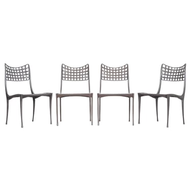Set of Four Dan Johnson Brown Jordan Sol Y Luna Dining Chairs