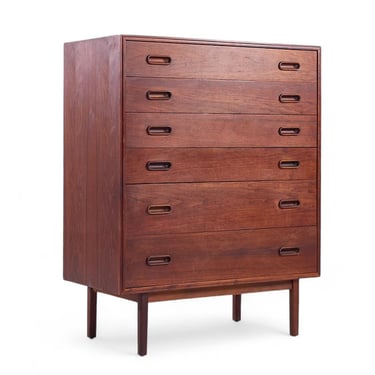 Jack Cartwright for Founders Mid Century Walnut Highboy Dresser - mcm 