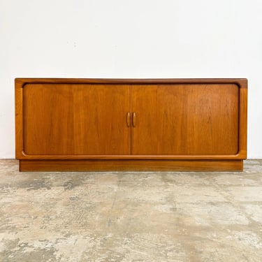 Danish Teak Tambour Door Credenza, Dyrlund *MESSAGE US for shipping quote* 