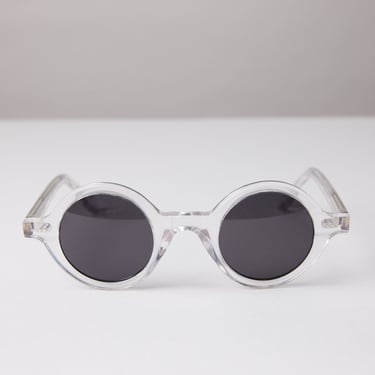 New York Eye_rish, Greystones. Clear Frame with Grey Lenses 