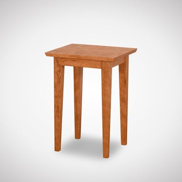 Shaker Side Table: Solid Cherry Wood Nightstand 