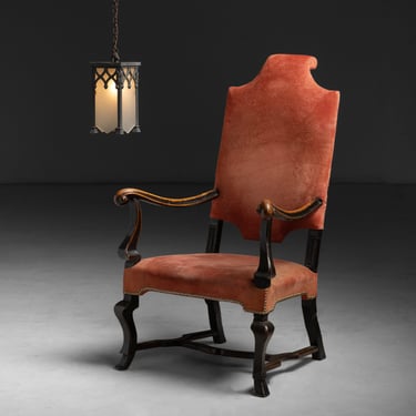 Gothic Pendant / George III Suede Armchair