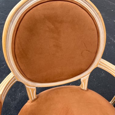 Wonderful vintage  Louis XV1 dining chairs custom design - a set of six. 