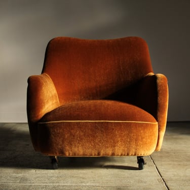 Vladimir Kagan Early Barrel Lounge Chair, 1950s
