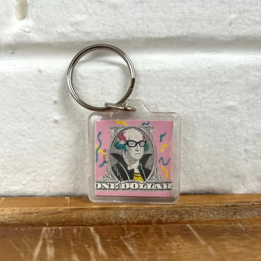 1980's Keychain: Cool George Washington Dollar 