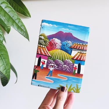 Vintage Nicaraguan Mini Oil Painting 