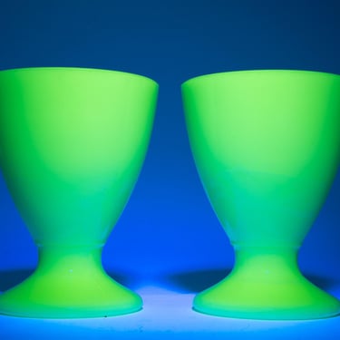 Vintage Jadeite Uranium Glass Custard Cup, Footed Cup, Dessert Cup, Footed Juice, McKee Glass Co, Individual Sale, c1930s 
