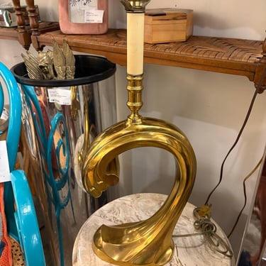 Post modern brass lamp in the manner of Pierre Cardin
