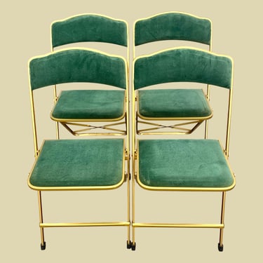 LOCAL PICKUP ONLY ———— Vintage Metal Folding Chairs 